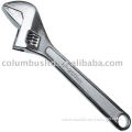 Adjustable monkey wrench in chrome steel